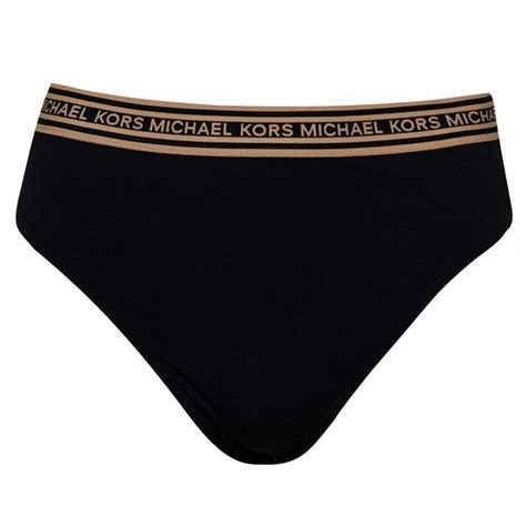 high waisted bikini bottom michael kors noire|Stretch Nylon High.